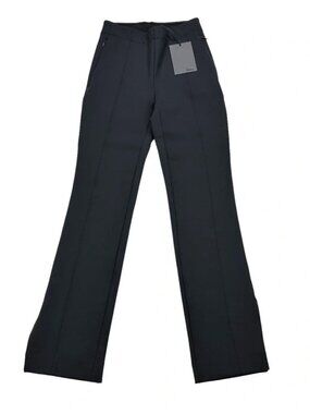 Away The Layover Pant XL Black Crop Stretch Travel Pants Split Hem NWT